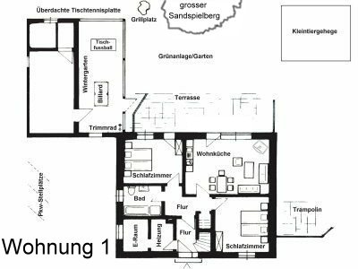 Grundriss Wohnung 1